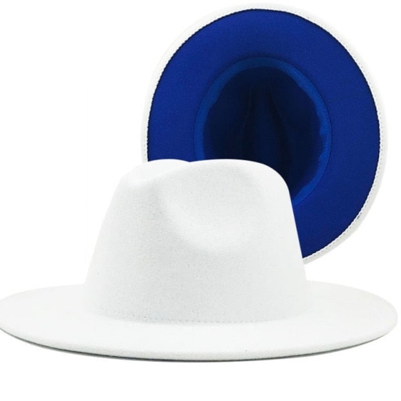 Two Tone Sorority Color Fedora Hats Bundle, Wholesale Bundle Sale, Unisex Hats - Picture 2 of 4